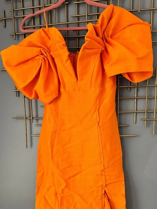 Cult Gaia Muna Dress in Papaya - Picture 1 of 8